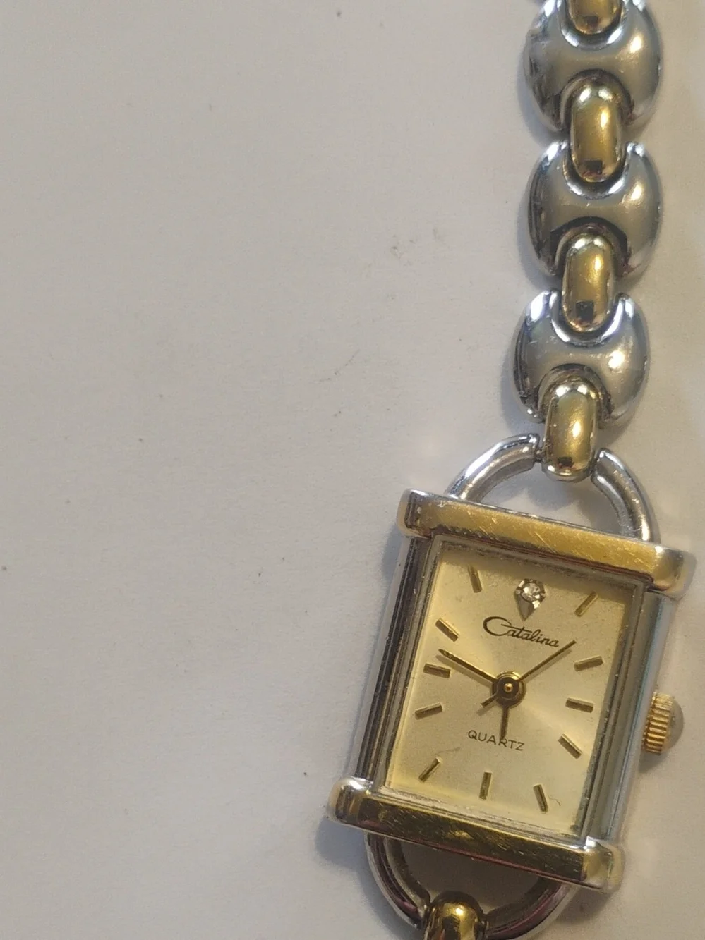 Catalina Two-Tone Gold and Silver Ladies Bracelet Watch